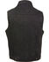 Milwaukee Leather Men's Snap Front Denim Vest w/ Shirt Collar , Black, hi-res