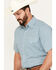 Image #2 - Wrangler Men's Wrinkle Resist Plaid Print Short Sleeve Pearl Snap Western Shirt, , hi-res