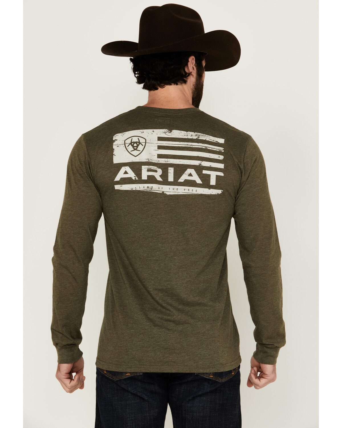 Ariat Men´s Boarded Hex Flag Long Sleeve GraphicT-Shirt