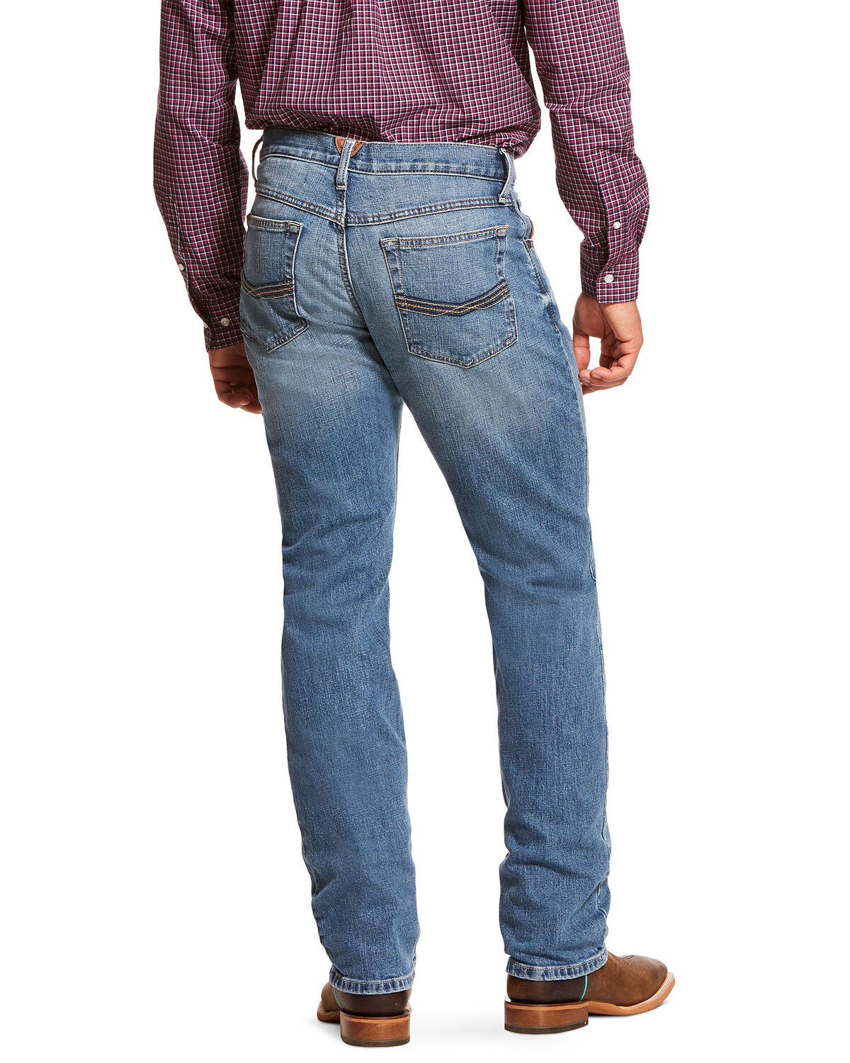 Image #1 - Ariat Men's M4 Sawyer Low Stretch Stackable Straight Jeans, , hi-res