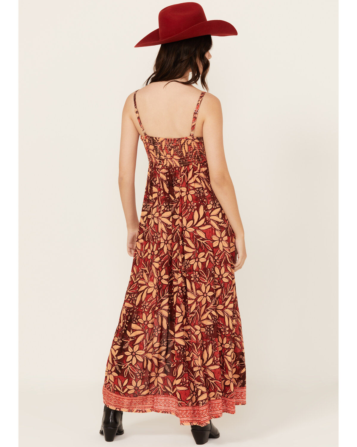 Image #4 - Angie Women's Floral Print Sleeveless Maxi Dress, , hi-res
