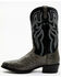 Dan Post Men's Exotic Full-Quill Ostrich Western Boots - Round Toe, Grey, hi-res