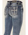 Miss Me Women's Medium Wash Mid Rise Embroidered Cross Bootcut Jeans, Medium Blue, hi-res