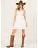 Image #1 - Shyanne Women's Lace Bustier Mini Dress, White, hi-res