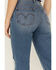 Image #4 - Levi's Women's Dark Wash Wedgie Bootcut Paint Destructed Stretch Denim Jeans, Dark Wash, hi-res