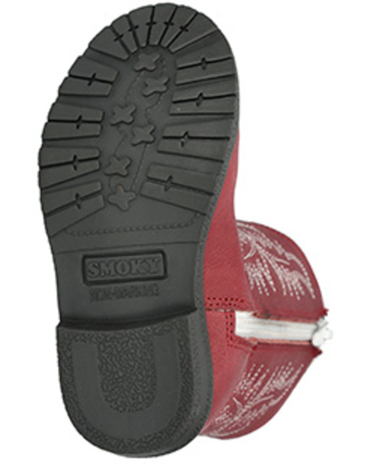 Image #6 - Smoky Mountain Toddler Girls' Hopalong Western Boots - Round Toe, Red, hi-res