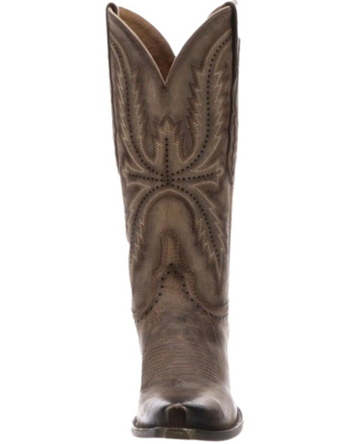 Image #3 - Lucchese Women's Marcella Western Boots - Snip Toe, Brown, hi-res