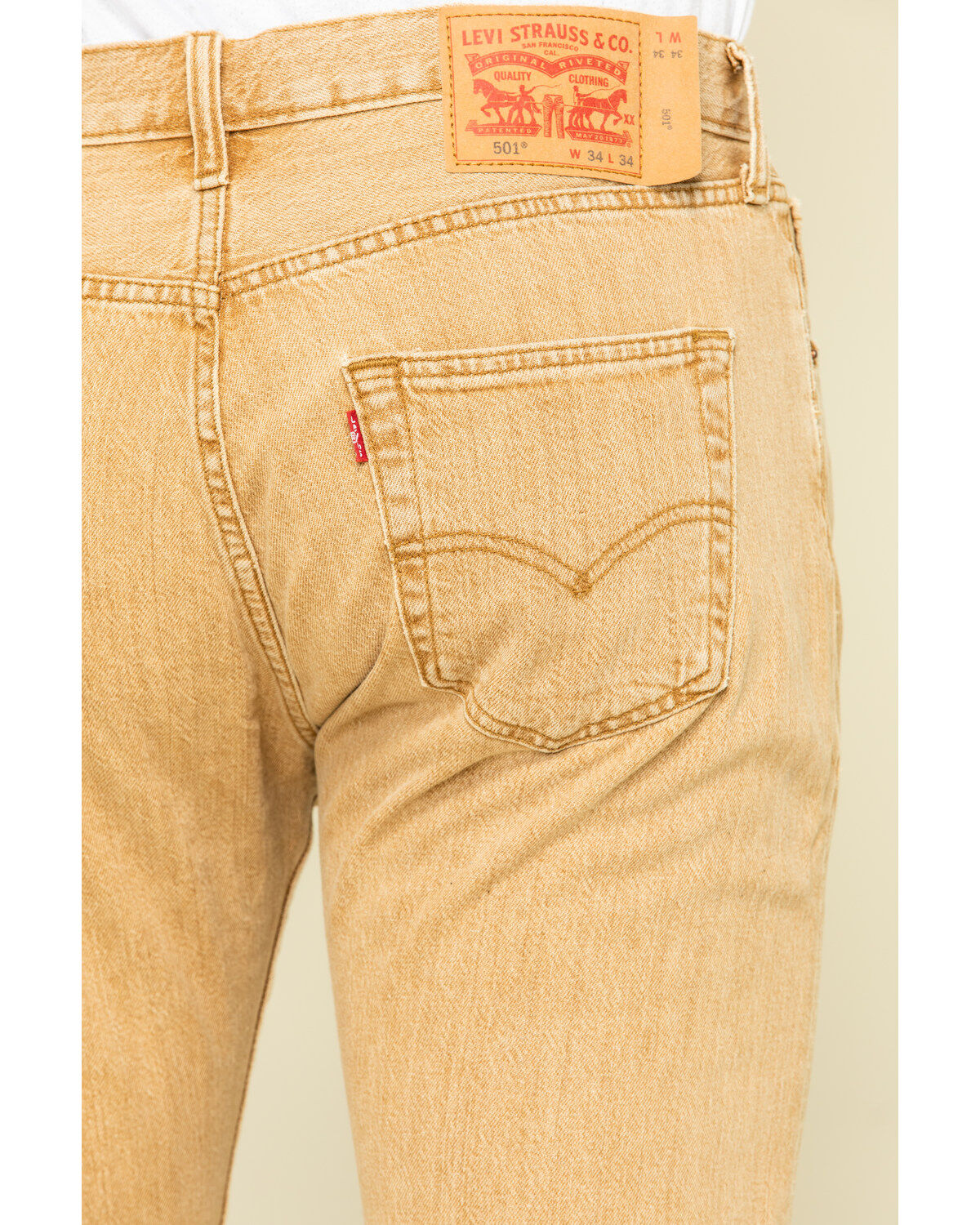 tan levi jeans 501
