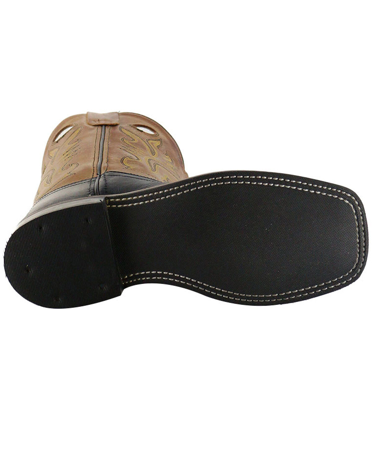 Image #5 - Cody James® Children's Square Toe Western Boots, Black, hi-res