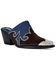 Image #1 - Azalea Wang Women's Cecily Denim Western Mules, Blue, hi-res
