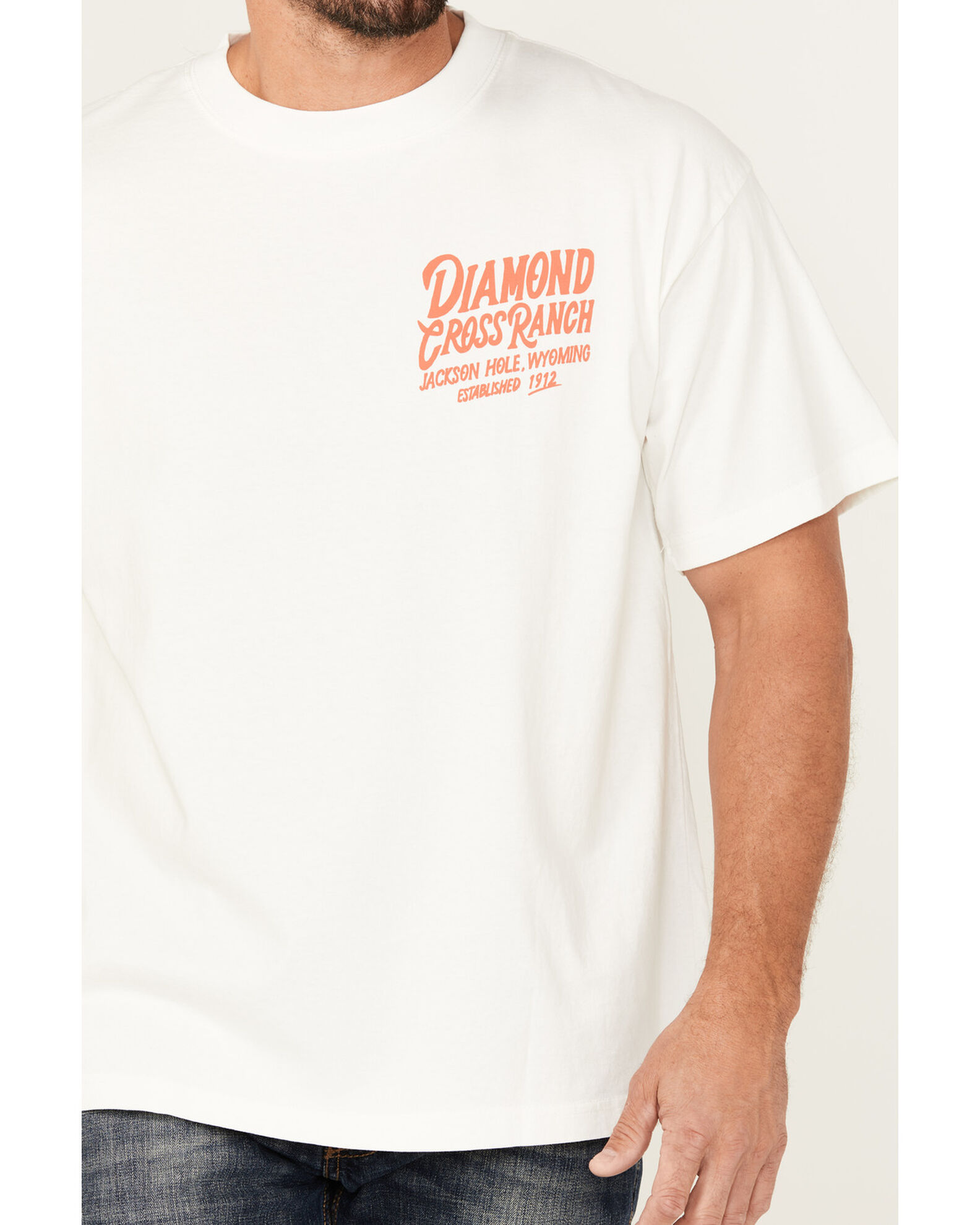 Product Name:  Diamond Cross Ranch X Wrangler Men's Buck Yeah Short Sleeve Graphic T-Shirt