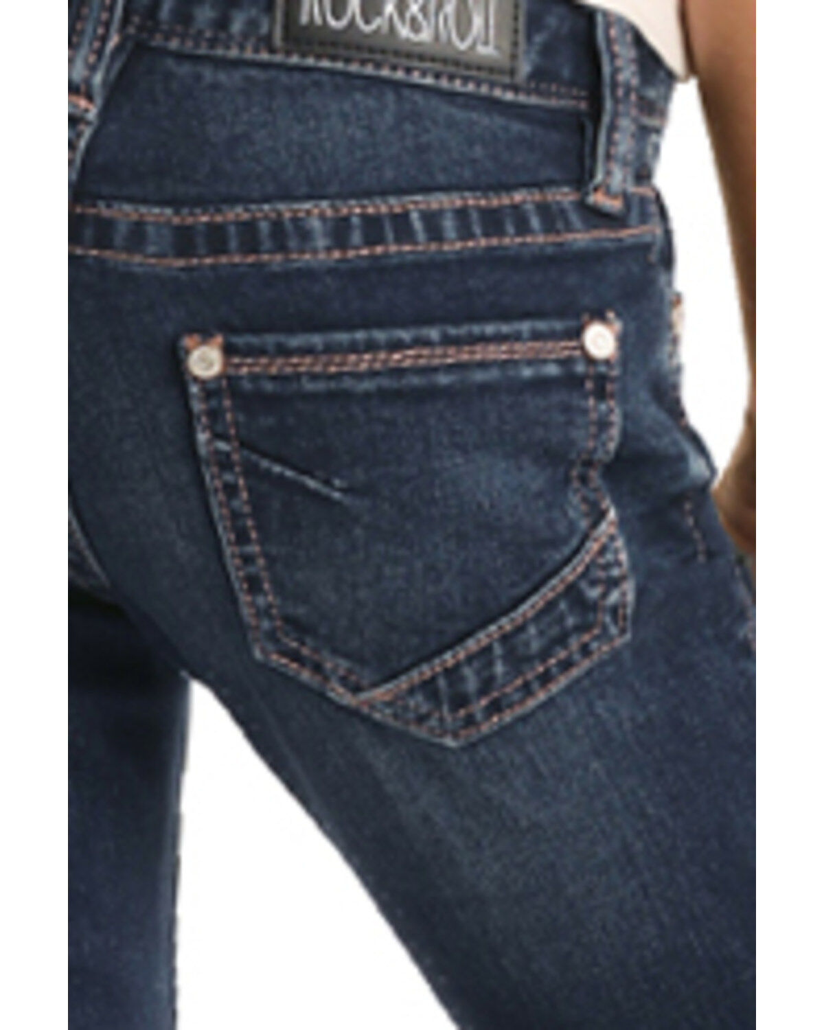 Image #4 - Rock & Roll Denim Girls' Dark Basic Trouser, , hi-res