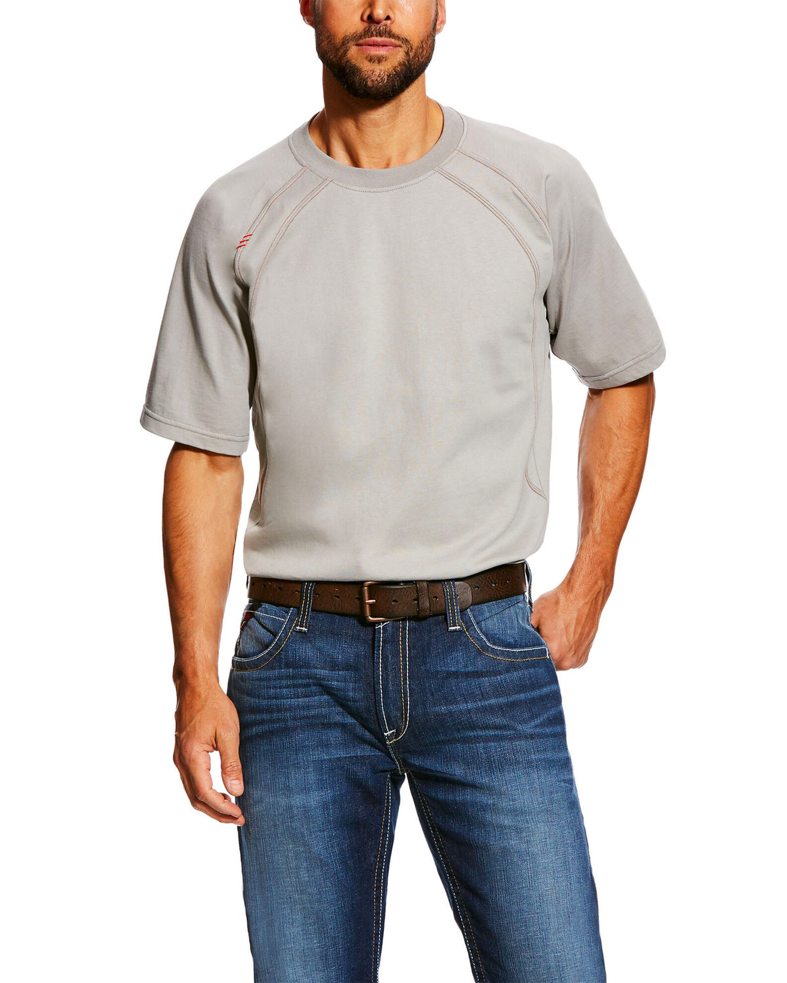 Ariat Men s FR Short Sleeve Crew Work Shirt Boot Barn