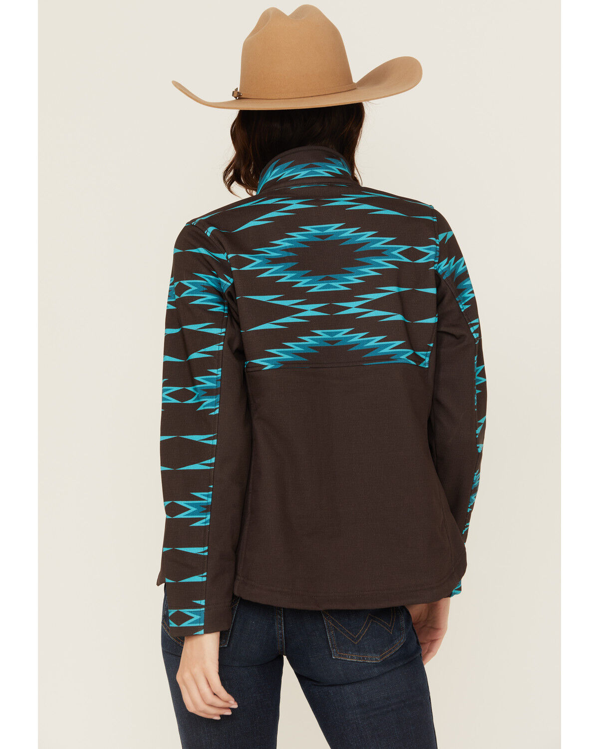 Image #4 - Ariat Women's Aurora Softshell Jacket, Brown, hi-res