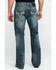 Image #1 - Rock & Roll Denim Men's Pistol Med Bootcut Jeans, Blue, hi-res