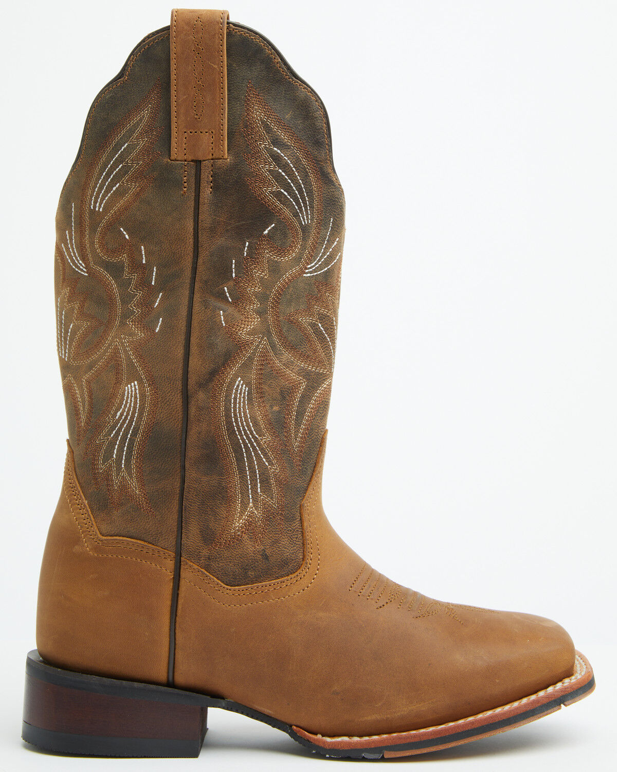 Image #2 - Dan Post Women's Jillian Western Boots - Broad Square Toe, Tan, hi-res