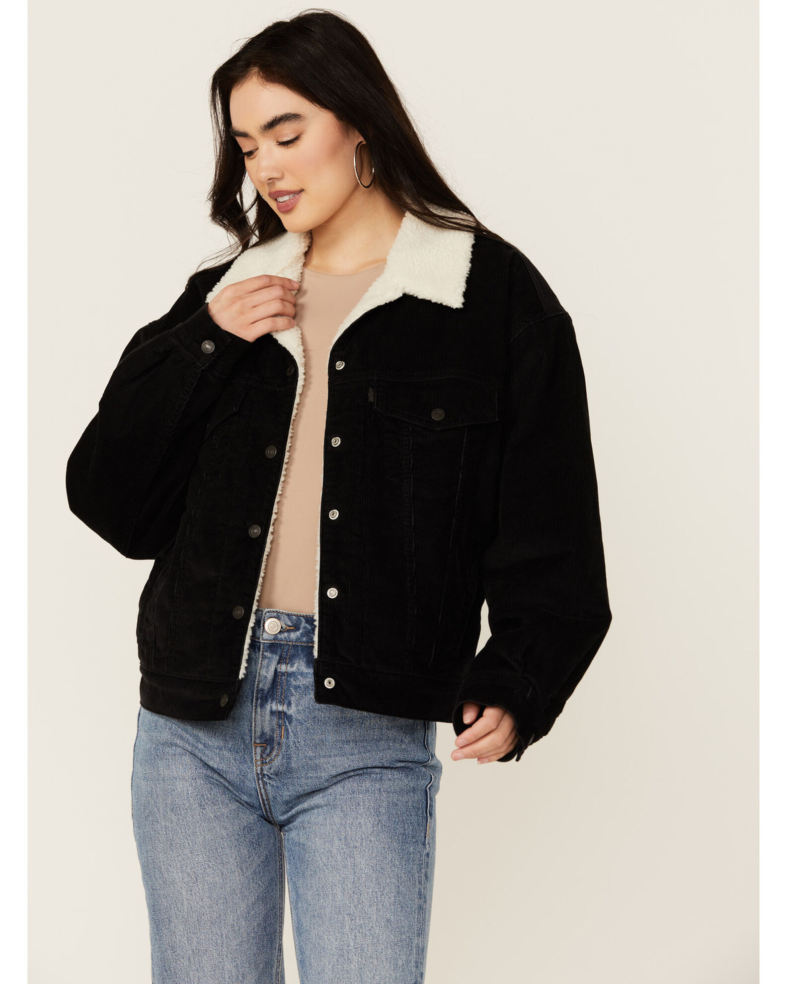 Corduroy sherpa lined jacket cheap