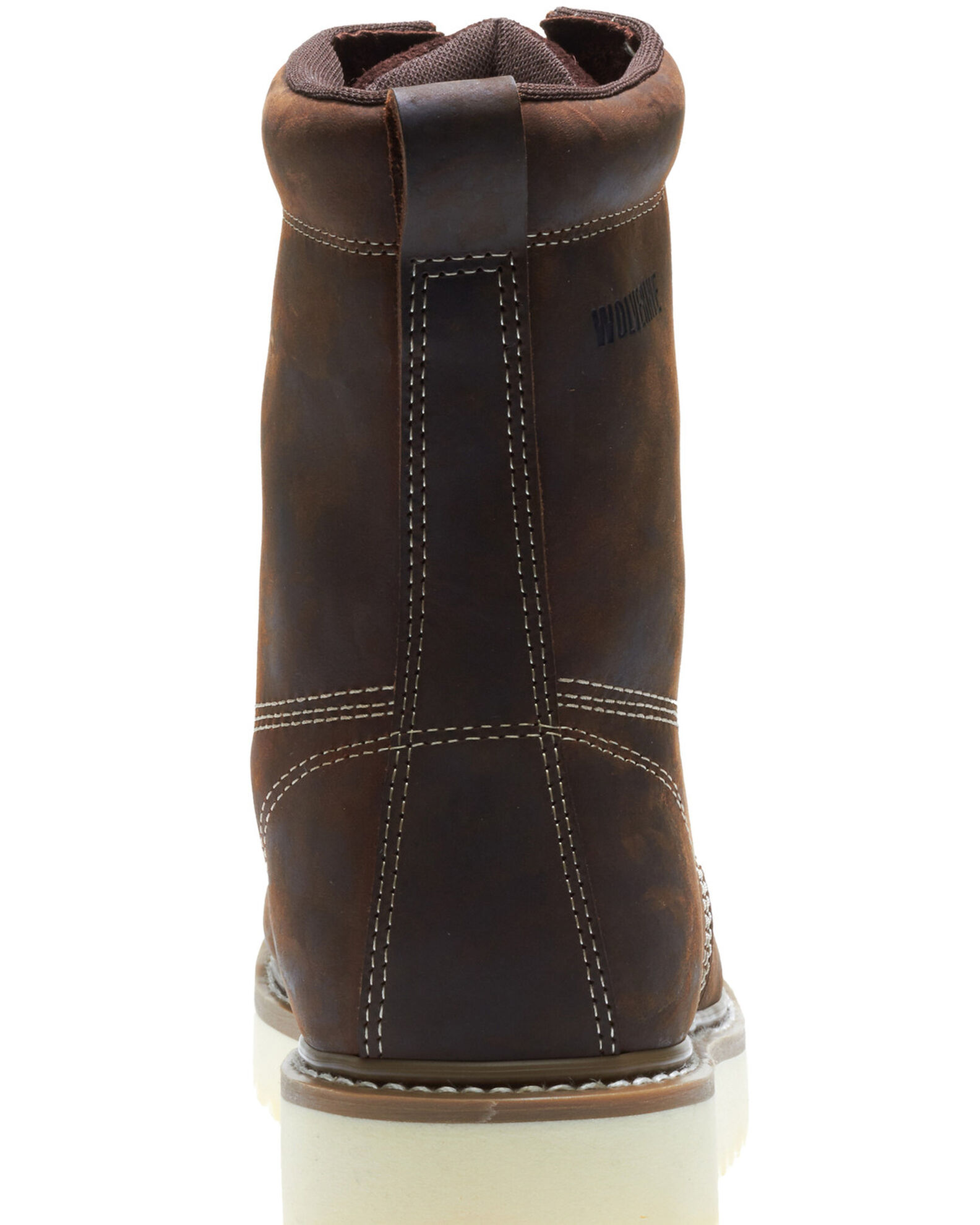 Image #4 - Wolverine Men's Loader Work Boots - Steel Toe, Brown, hi-res