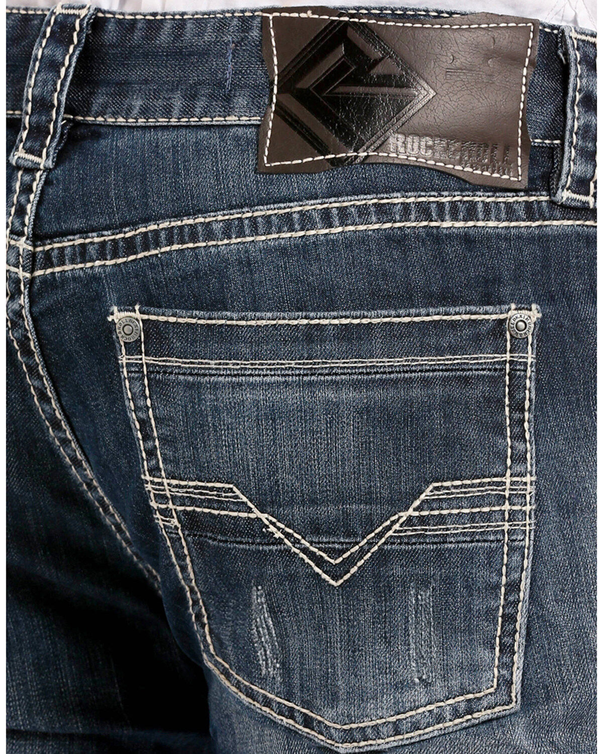 Image #2 - Rock & Roll Denim Men's Reflex Pistol Straight Leg Jeans, , hi-res