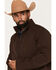 Image #2 - Ariat Men's Chest Logo Softshell Jacket - Tall, Chocolate, hi-res