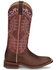 Image #2 - Justin Women's Stella Western Boots - Broad Square Toe, Brown, hi-res