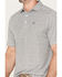 Cinch Men's ARENAFLEX Stripe Short Sleeve Polo Shirt , White, hi-res