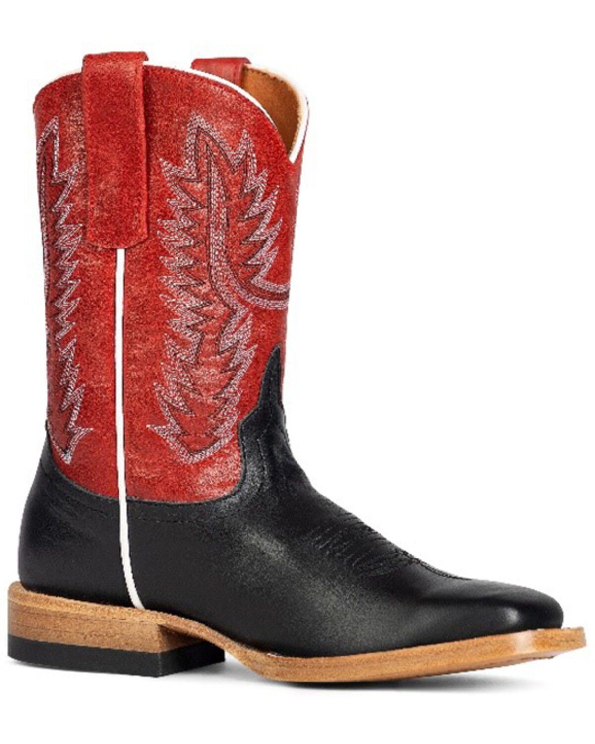Image #1 - Horse Power Little Boys' Western Boots - Broad Square Toe, Black, hi-res