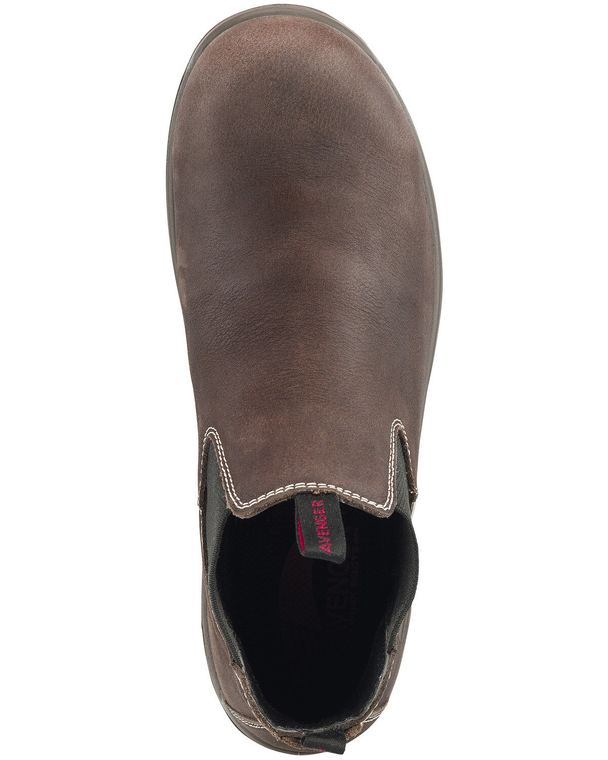Image #6 - Avenger Men's Foreman Pull On Work Boots - Composite Toe, Brown, hi-res