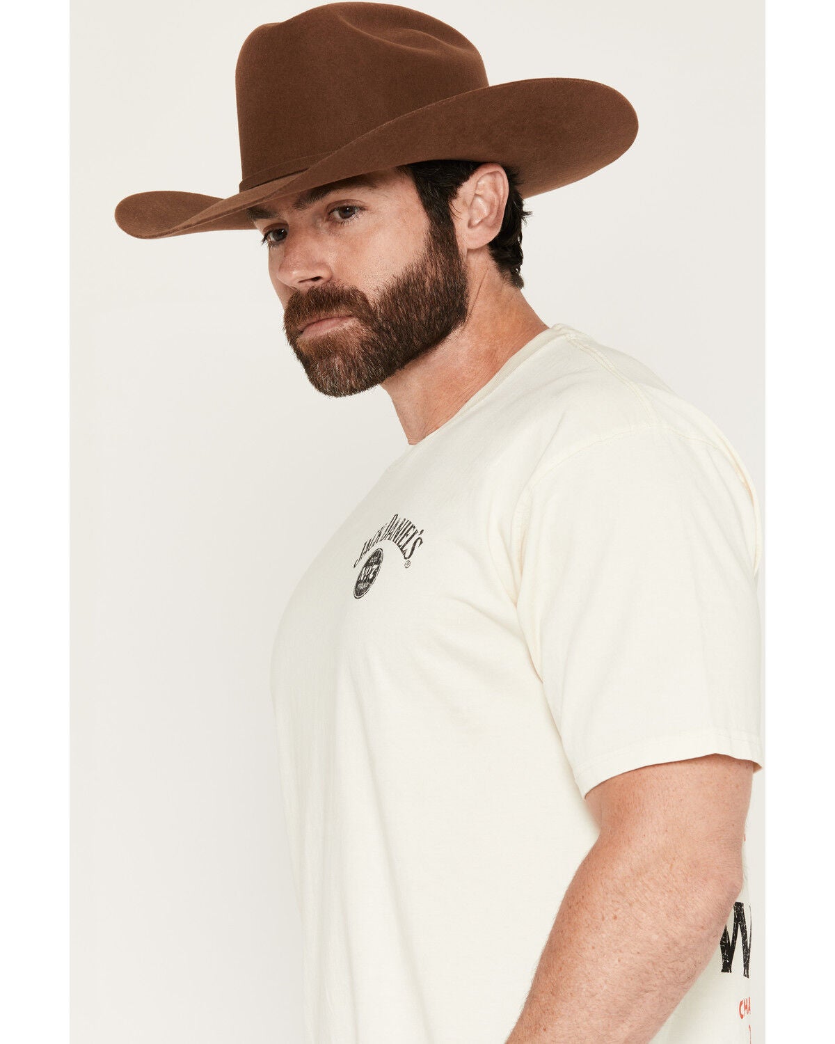 Image #3 - Jack Daniel's Men's Boot Barn Exclusive Old No. 7 Short Sleeve Graphic T-Shirt, Ivory, hi-res