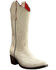 Image #1 - Planet Cowboy Women's Psychedelic Co-Co Nuts Leather Western Boot - Snip Toe, Cream/brown, hi-res