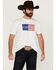 Image #1 - Kimes Ranch Men's Boot Barn Exclusive American Trucker Short Sleeve Graphic T-Shirt, White, hi-res