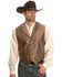 Image #1 - Rangewear by Scully Notched Lapel Paisley Print Vest - Big & Tall, Brown, hi-res