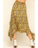 Image #2 - Rock & Roll Denim Women's Mustard Floral Hanky Skirt, , hi-res