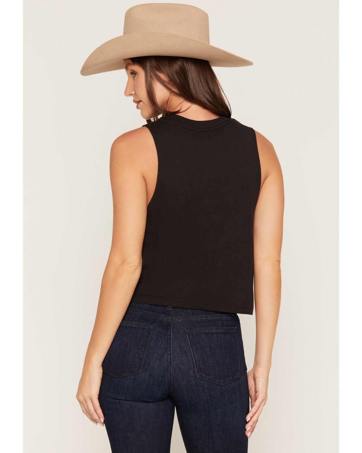 Image #4 - Girl Dangerous Women's Rodeo Graphic Tank Top, Black, hi-res