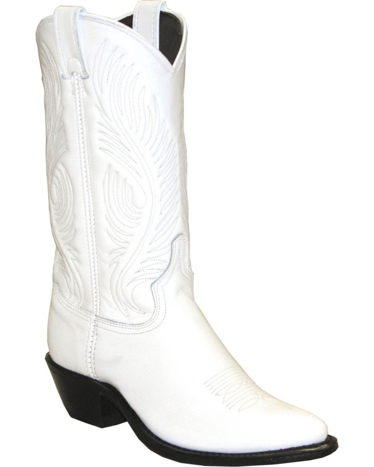 Image #1 - Abilene Women's Western Boots - Round Toe, White, hi-res