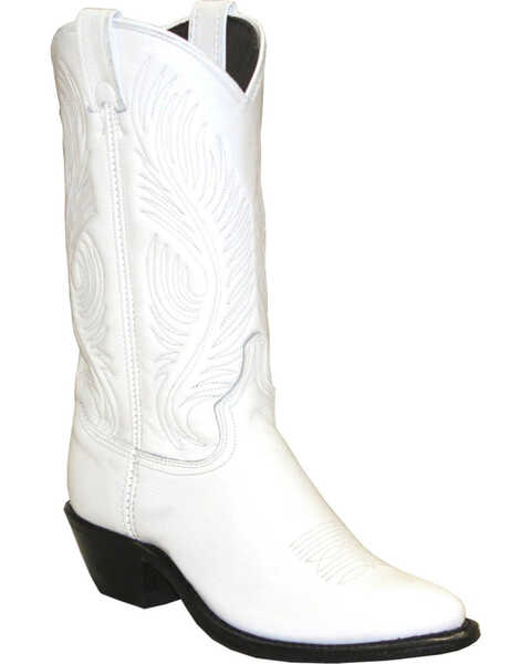 Image #1 - Abilene Women's Western Boots - Round Toe , White, hi-res