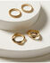 Image #1 - Shyanne Women's Gold Heart Ring Set - 4 Piece, Gold, hi-res