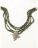 Paige Wallace Women's Turquoise Pyrite Ethiopian Cross Necklace, Turquoise, hi-res