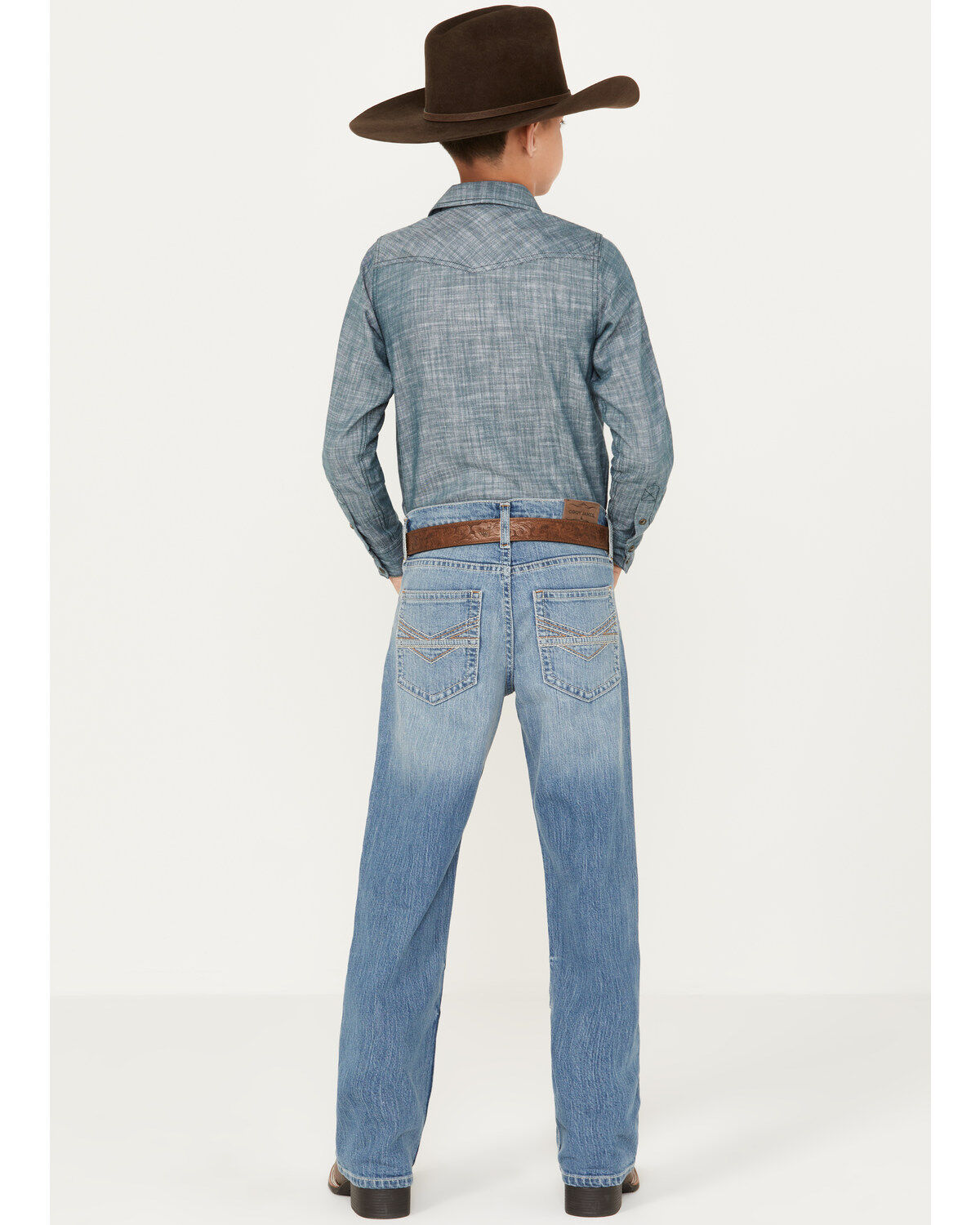 Image #3 - Cody James Boys' Medium Wash Dalton Relaxed Bootcut Jeans, Medium Wash, hi-res