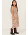 Image #3 - Cotton & Rye Girls' Floral Print Maxi Dress, Rust Copper, hi-res