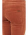 Image #4 - Rock & Roll Denim Girls' Corduroy Bargain Button Stretch Flare Jeans, Rust Copper, hi-res