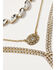 Image #2 - Lainey Wilson Women's Row Stone Y Necklace, Gold, hi-res