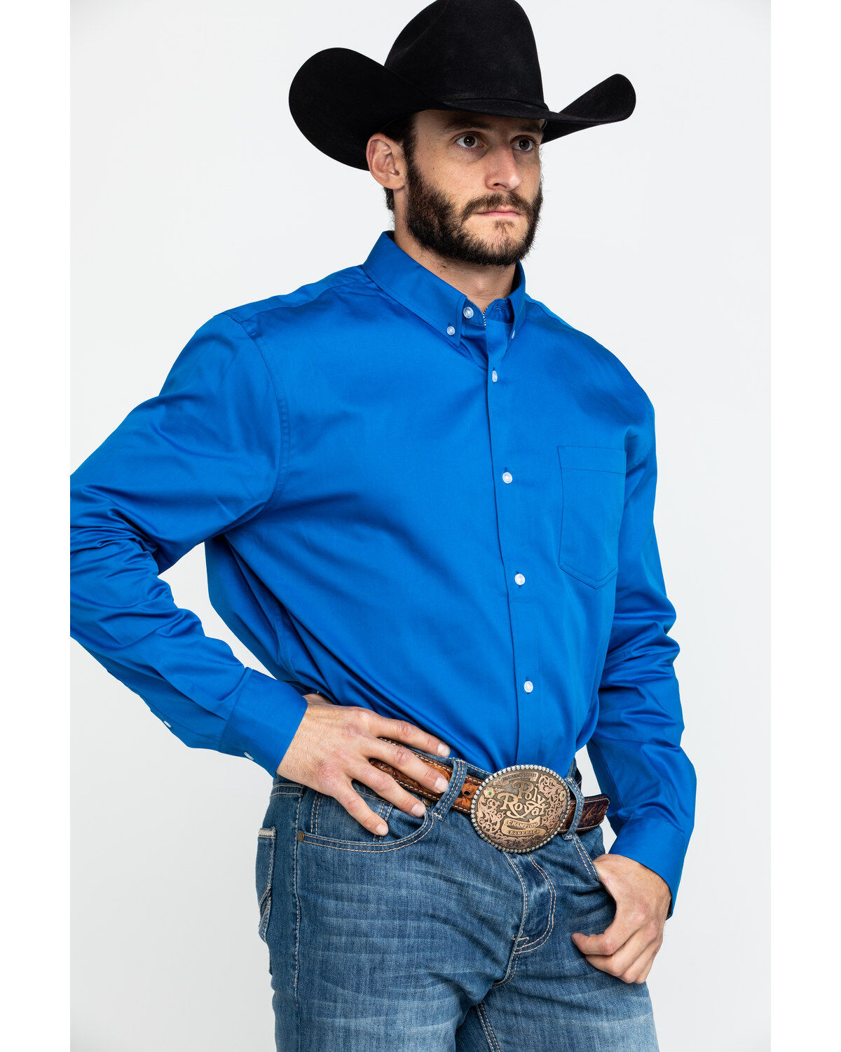 Image #5 - Cody James Core Solid Twill Long Sleeve Western Shirt, , hi-res