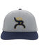 Image #3 - Hooey Men's Hawk Roughy Embroidered Logo Trucker Cap, Grey, hi-res