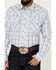 Image #3 - Wrangler 20X Men's Plaid Print Long Sleeve Snap Western Shirt, White, hi-res