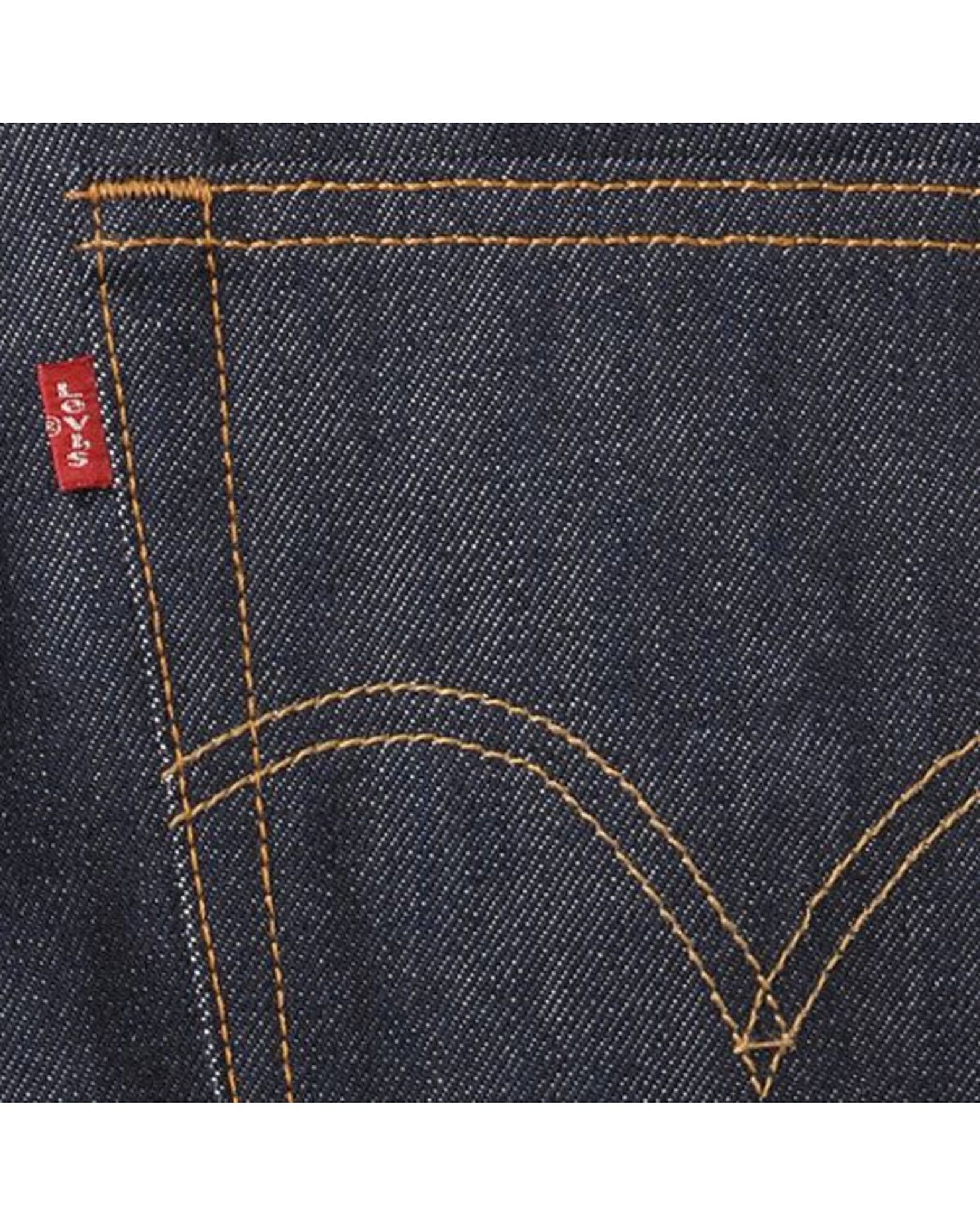Image #5 - Levi's Men's 501 Original Shrink-to-Fit Regular Straight Leg Jeans, Indigo, hi-res