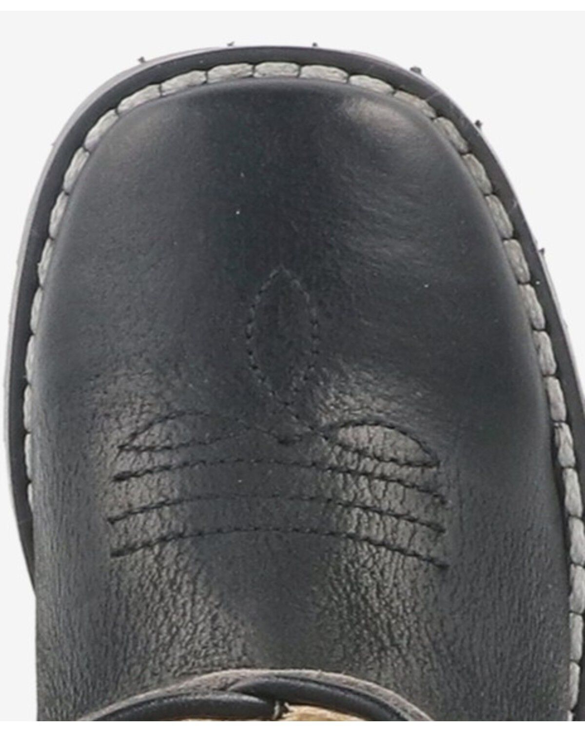 Image #4 - Smoky Mountain Infant Kids' Autry Western Boots - Broad Square Toe, Black, hi-res