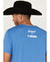 Rock & Roll Denim Men's Dale Brisby Rodeo Graphic T-Shirt, Blue, hi-res