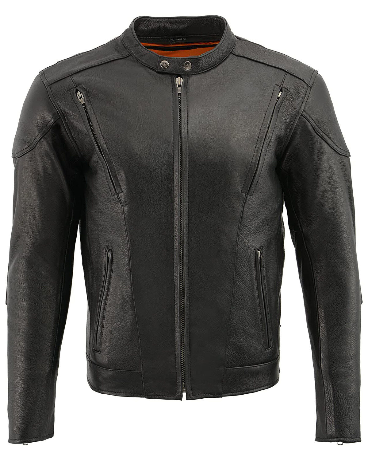 Image #2 - Milwaukee Leather Men's 3X Side Lace Vented Scooter Jacket - Big, Black, hi-res