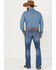 Image #3 - Wrangler Retro Men's Fresian Light Wash Slim Bootcut Stretch Jeans - Long, Light Wash, hi-res